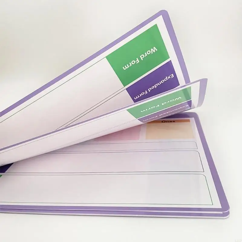 Cuaderno de práctica posicional para escritura numérica con secciones - imagen 3