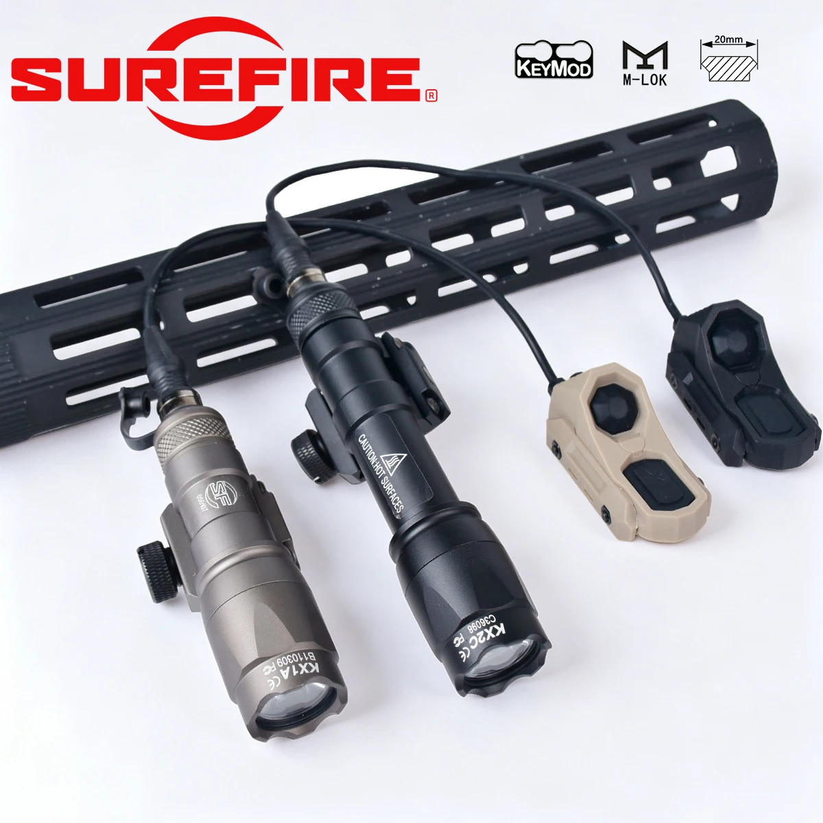 AXON interruptor de presión remoto para linternas Surefire KeyMod/M-LOK - imagen 3
