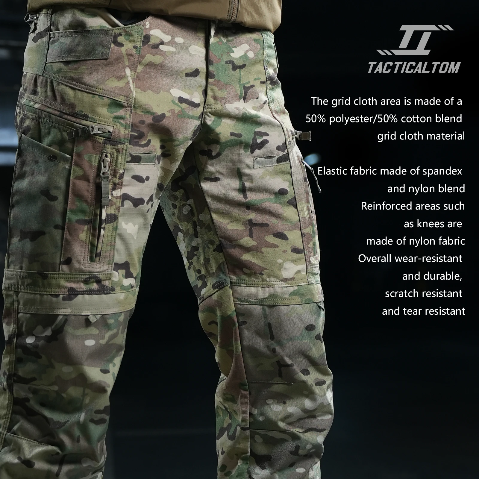 Tactical Tom P40 – Pantalones tácticos multibolsillos de senderismo - imagen 2