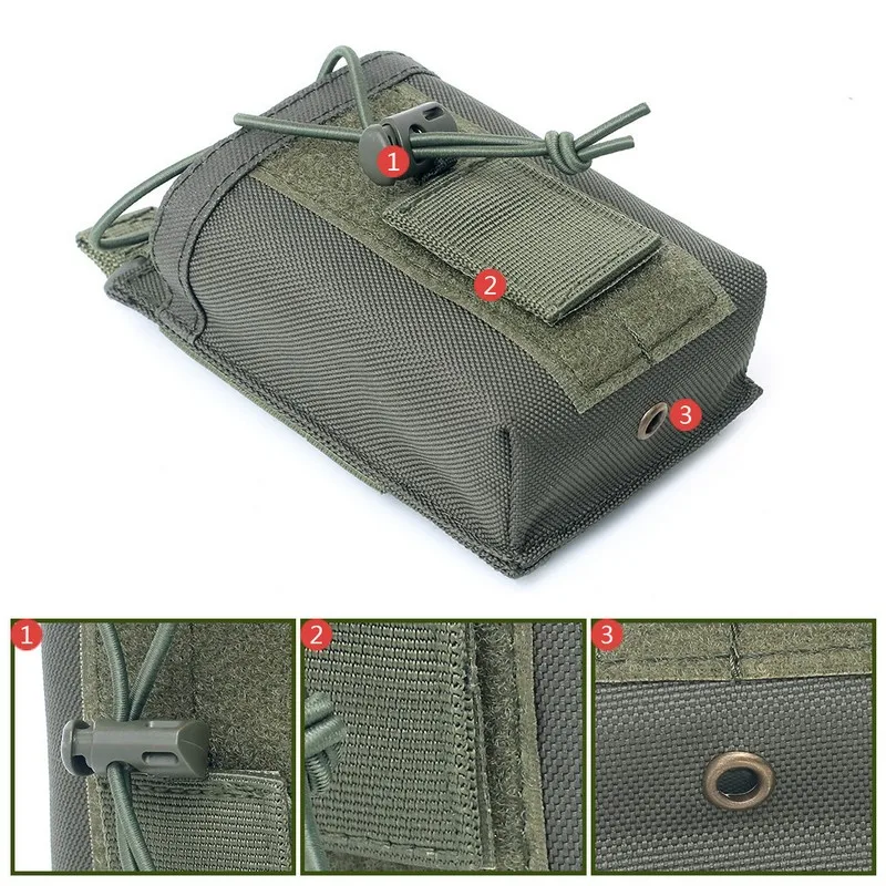 Funda porta radio Baofeng – Soporte táctico MOLLE de alta resistencia - imagen 2