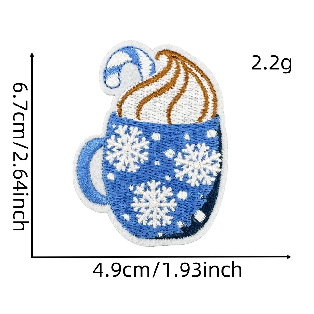 Parche bordado oso polar – Invierno termoadhesivo para ropa - imagen 4
