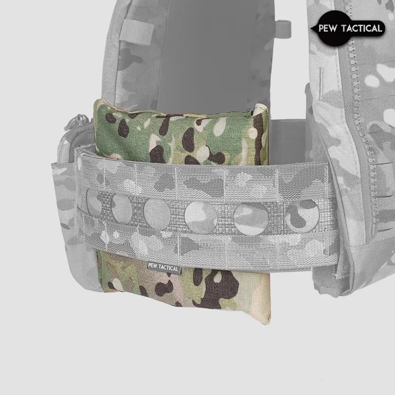 Ferro Tactical Pew 6x6 Porta Placas Lateral 2 Bolsillos Paintball - imagen 3