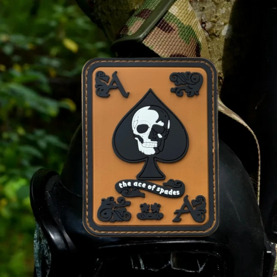 Salt Peak parche táctico bucle y PVC Ace of Spades para mochila - imagen 5