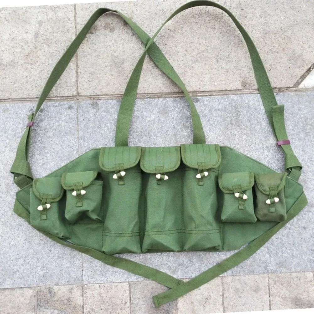 Bolsa rig de munición pecho lona táctica Ejército chino Vietnam - imagen 4