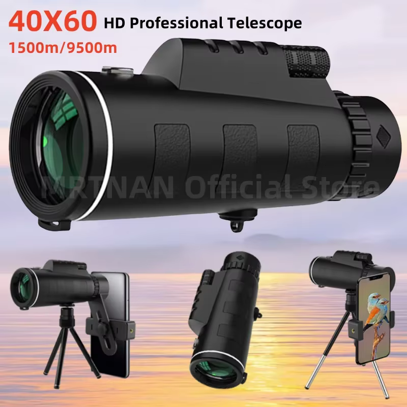 Binoculares HD BAK4 prismáticos de largo alcance con zoom para caza - imagen 4