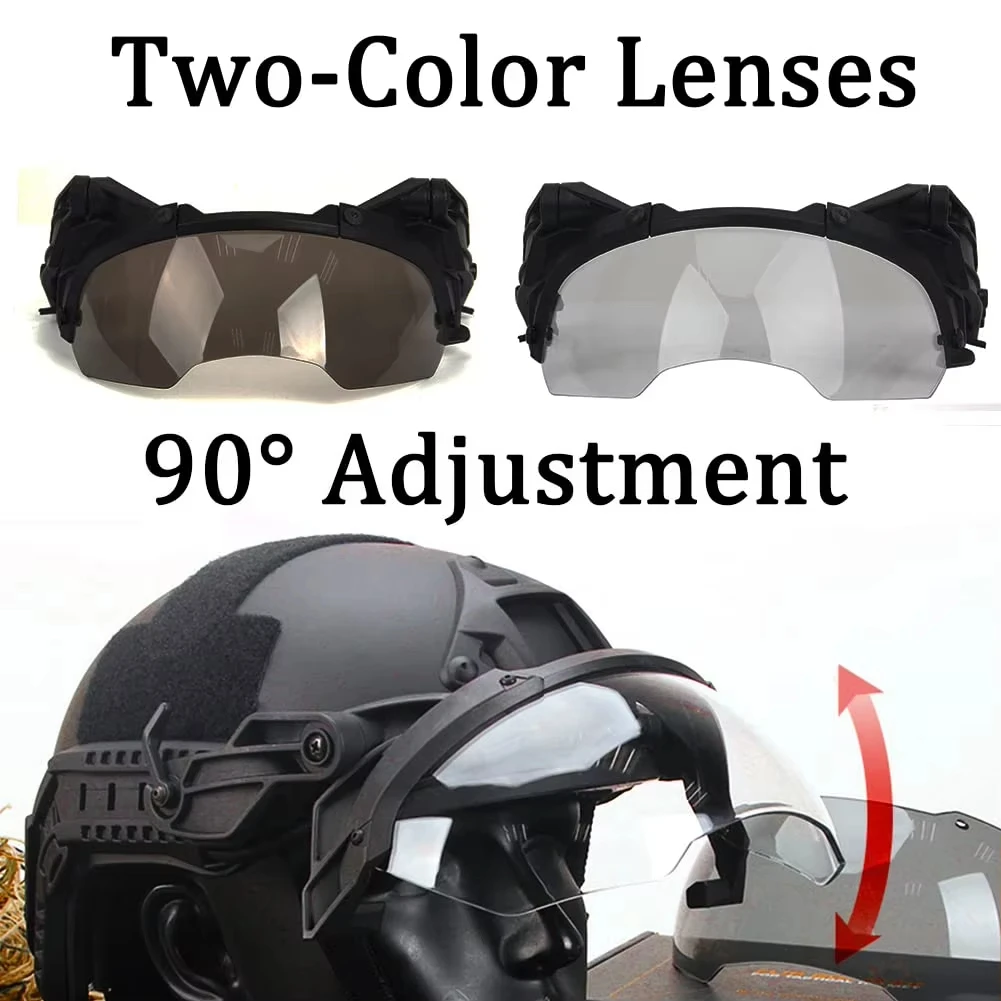 Casco táctico ligero para airsoft con máscara y gafas - imagen 4