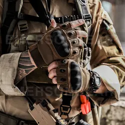 Emersongear EM9348 Guantes tácticos medio dedo para caza y senderismo