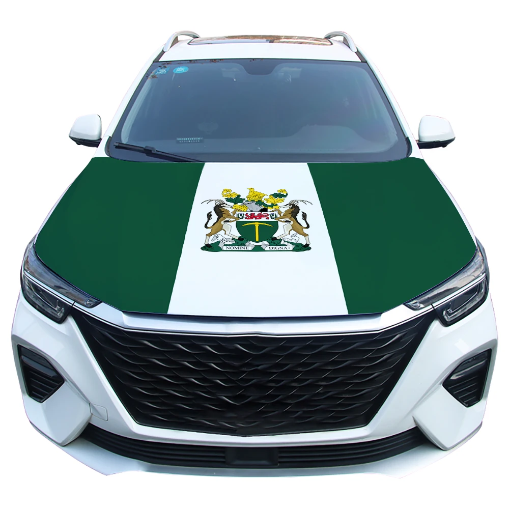 Funda capó coche con bandera Rodesia 1968-1979 textil exterior