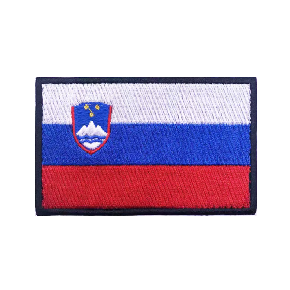 Parche bordado bandera Eslovenia con velcro para brazalete militar