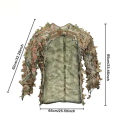Capa Ghillie camuflaje táctico transpirable para caza