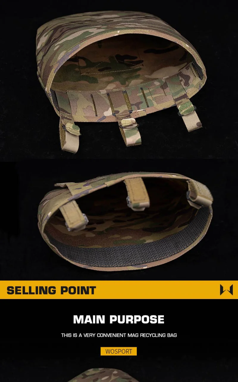 Bolsa táctica plegada tipo riñonera
