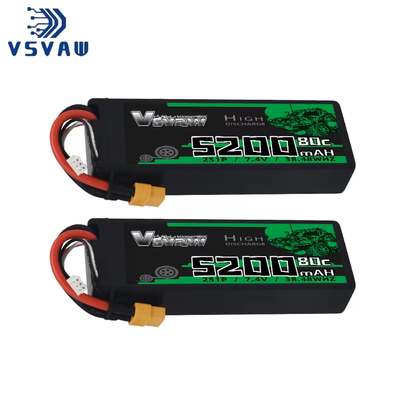 Batería Lipo 2S VSVAW 7,4V con enchufe T para vehículos RC - imagen 4