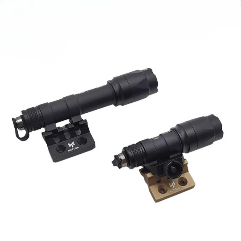 Soporte táctico para linterna con riel metálico lateral M-LOK/KeyMod - imagen 4