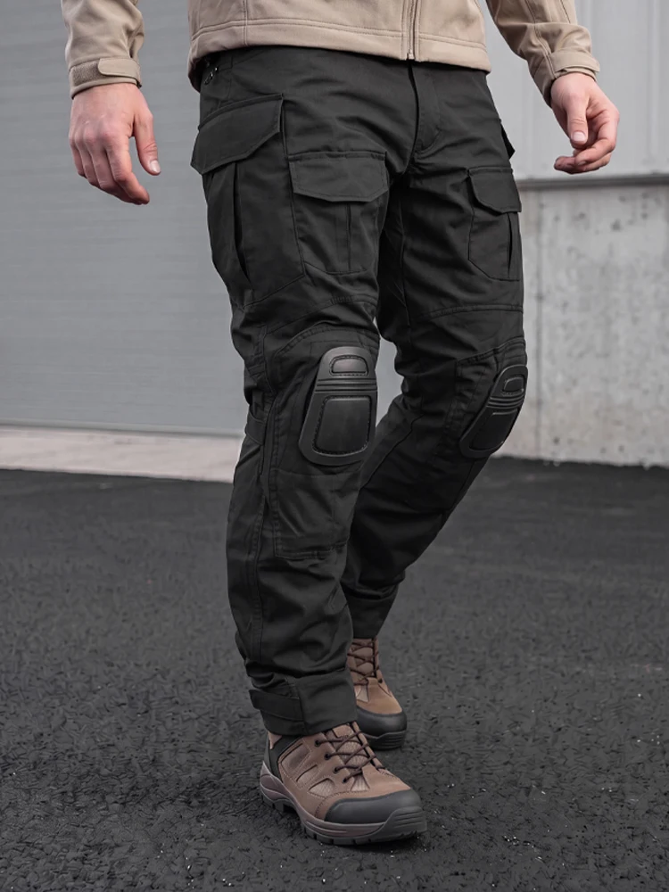 Pantalones tácticos cargo con rodilleras ripstop para senderismo - imagen 5
