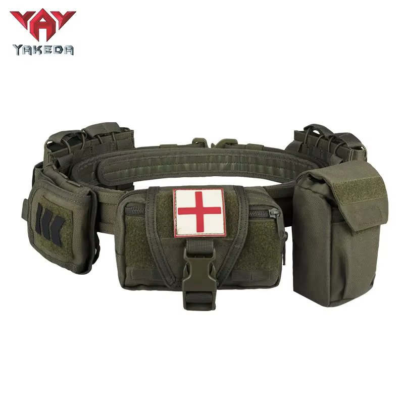 Yakeda cinturón táctico 7 en 1 para Airsoft nylon con portaMag