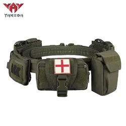 Yakeda cinturón táctico 7 en 1 para Airsoft nylon con portaMag