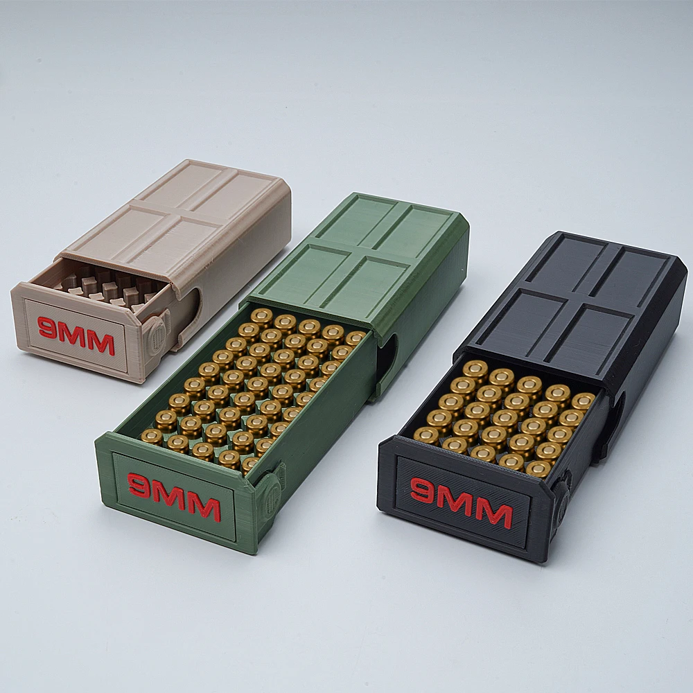 Caja munición 9 mm para 50 balas – Tiro, caza y mantenimiento de armas - imagen 2