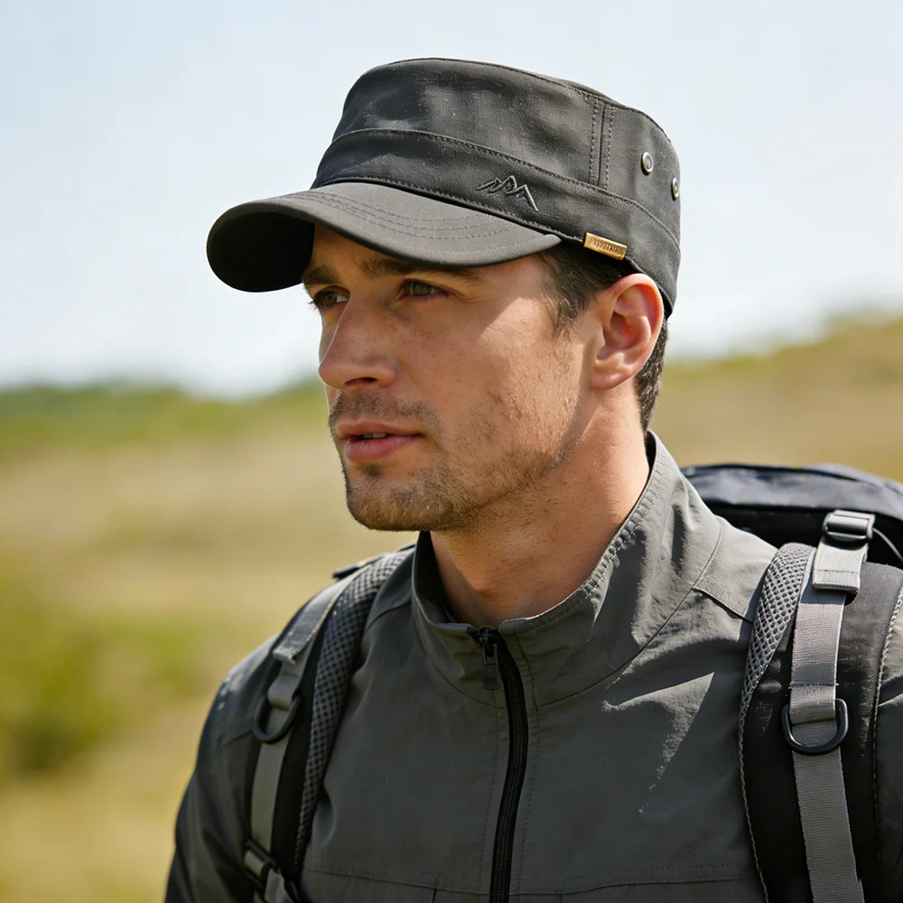 Gorra militar Four Seasons vintage plana para hombre y mujer - imagen 2