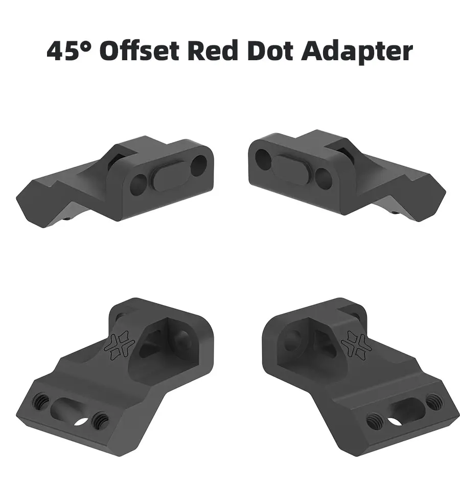Adaptador de 45° Vector Optics en acabado negro mate