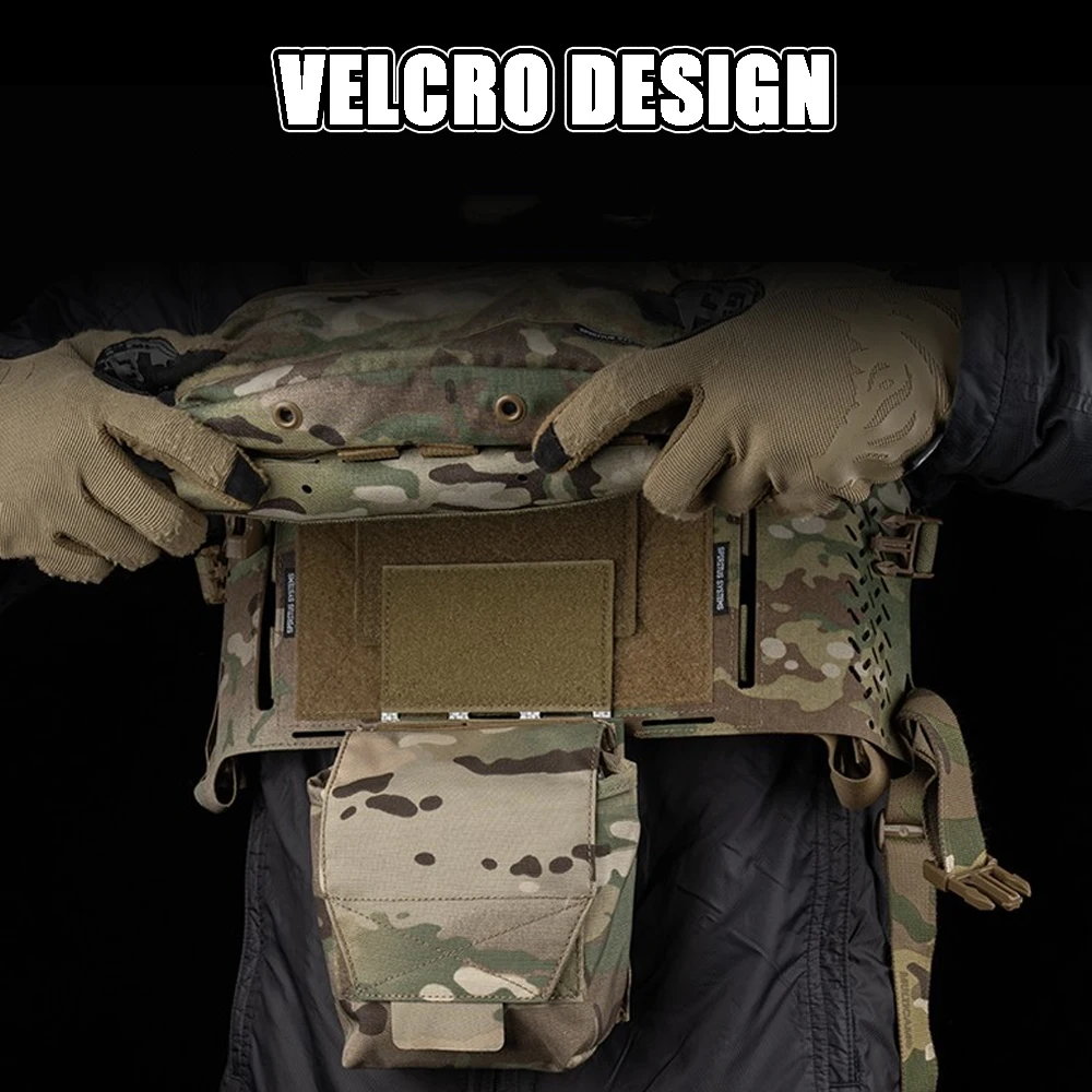 Panel adaptador MOLLE fijo para arnés de pecho y chaleco táctico - imagen 3
