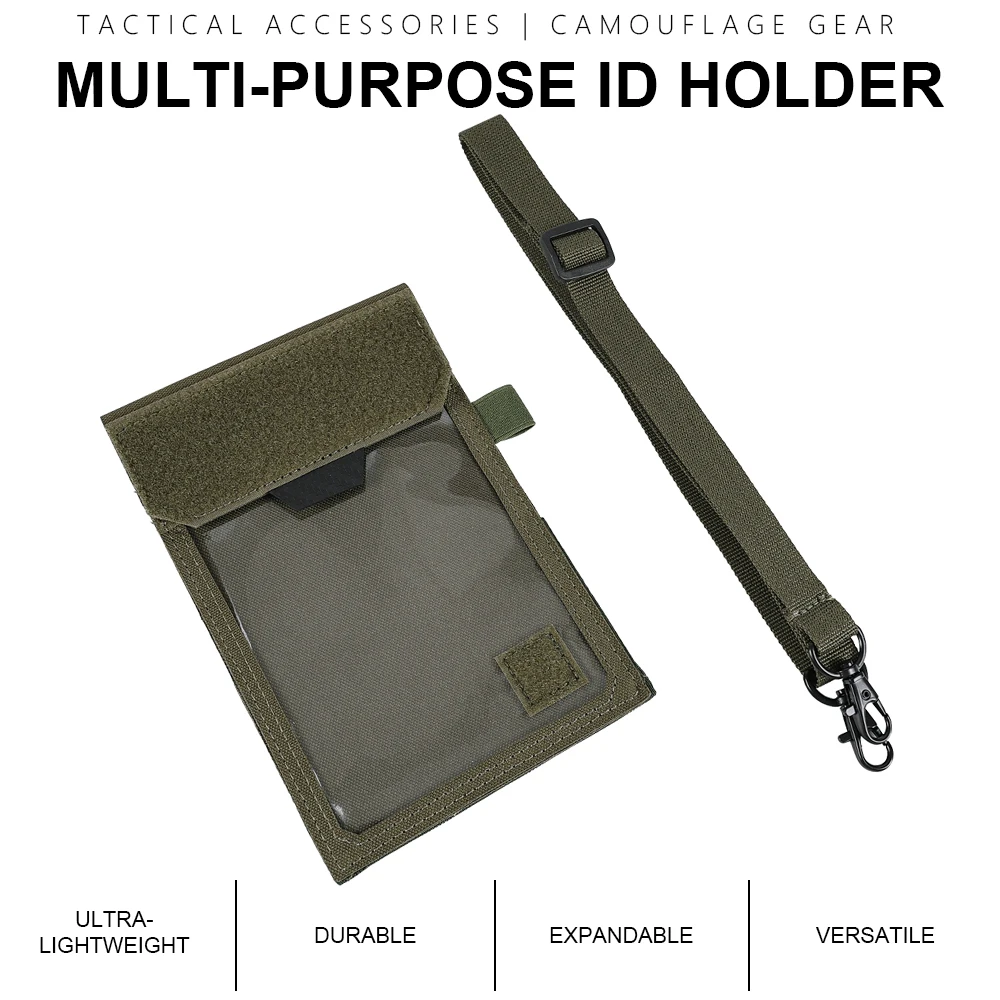 Porta credenciales táctico SINAIRSOFT con cordón ajustable