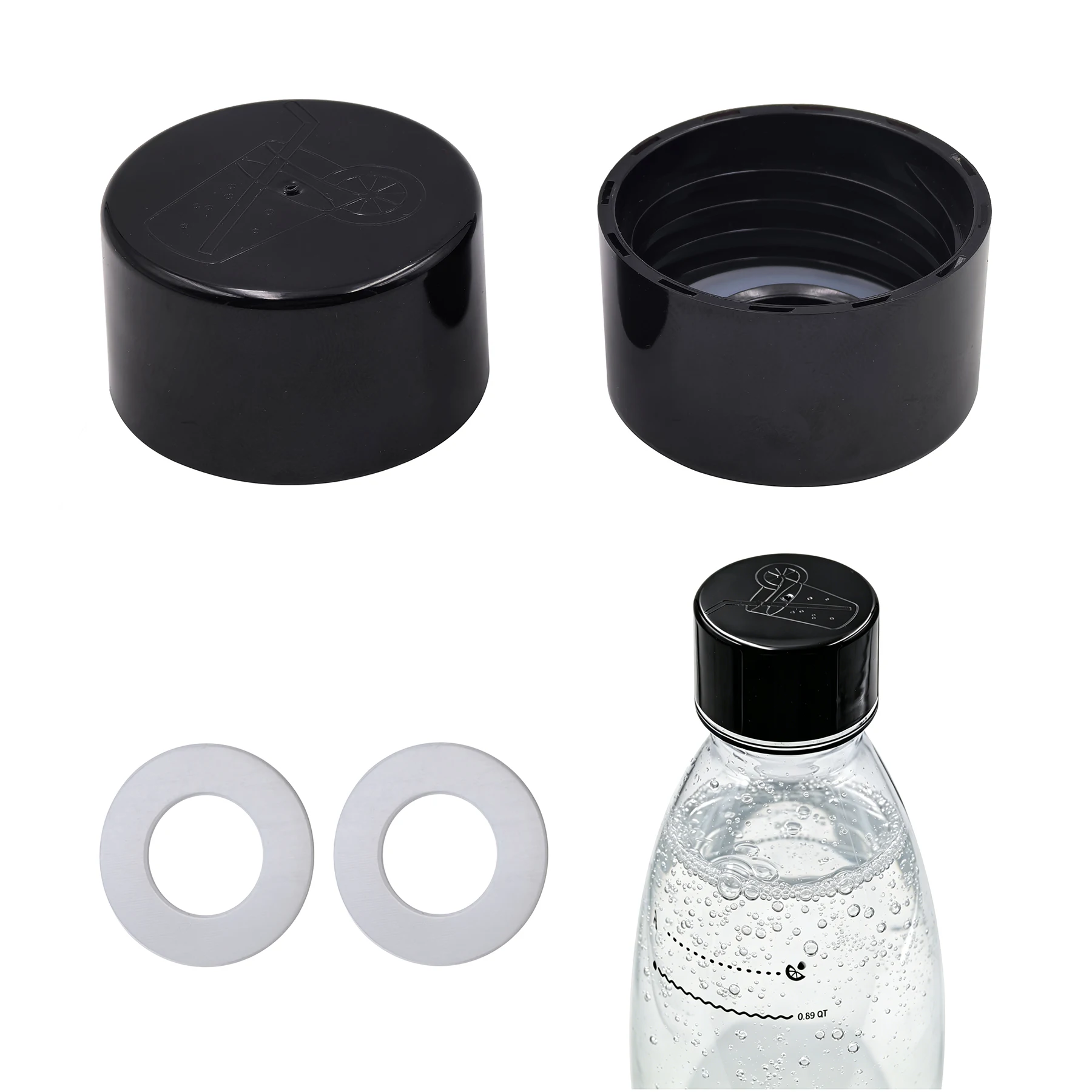 Tapa hermética para botella de agua con gas, carbonatación - imagen 3