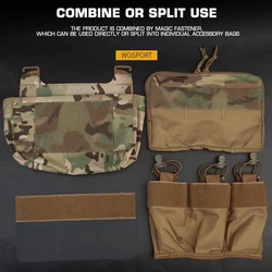 Bolsa táctica frontal MOLLE FCPC FCSK con inserto para cargadores