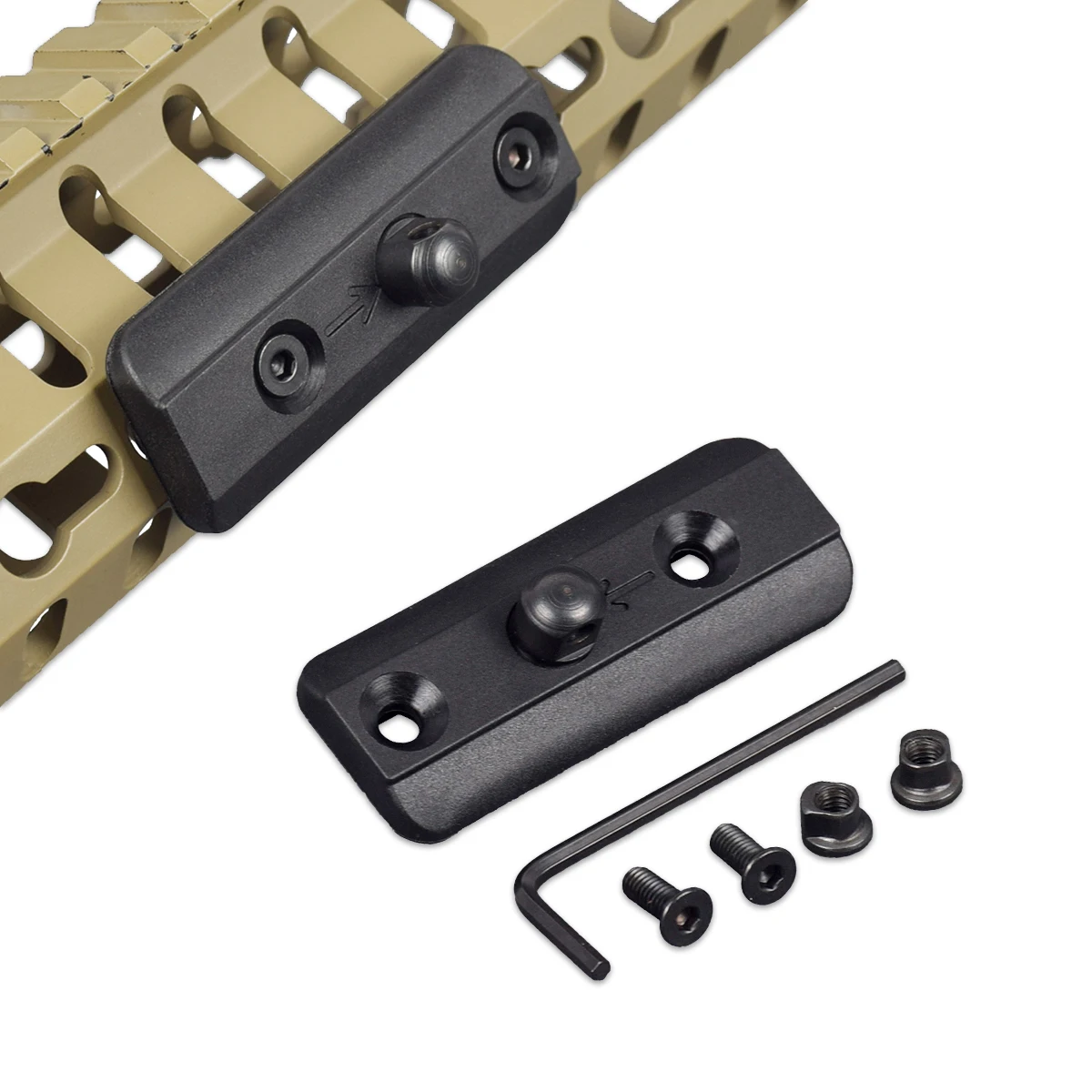 Adaptador Picatinny KeyMod para bípode Harris