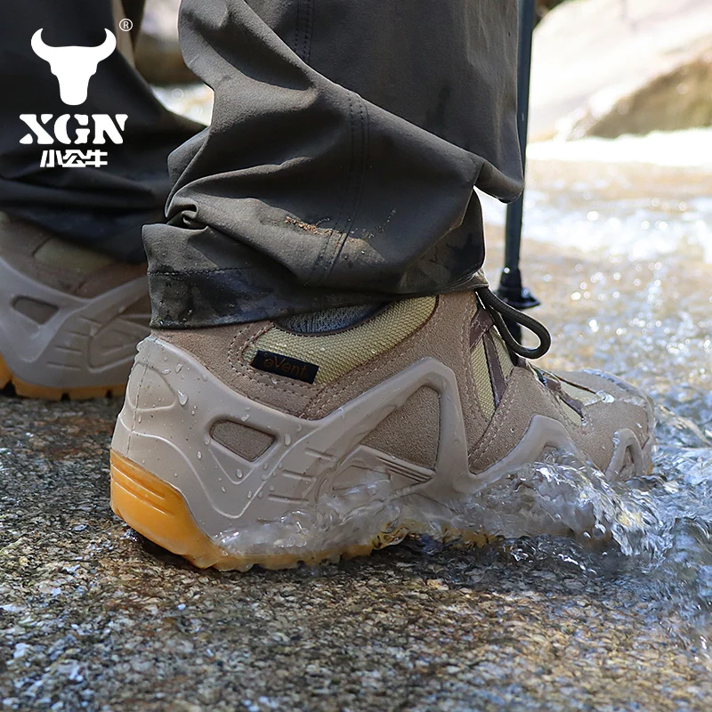 XGN EVENT Botas tácticas impermeables cuero – Combate y senderismo - imagen 2