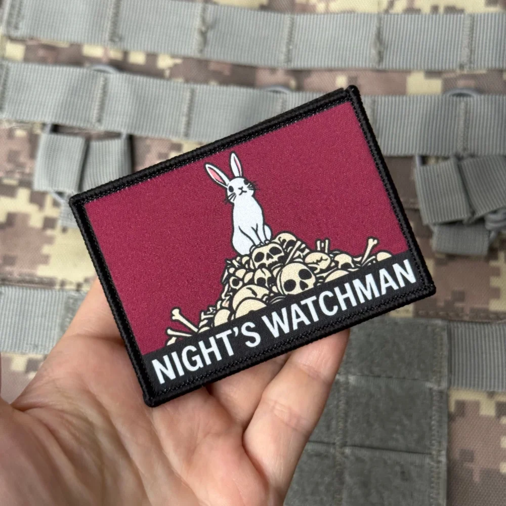 NIGHT'S WATCHMAN parche táctico conejo gancho y bucle para mochila
