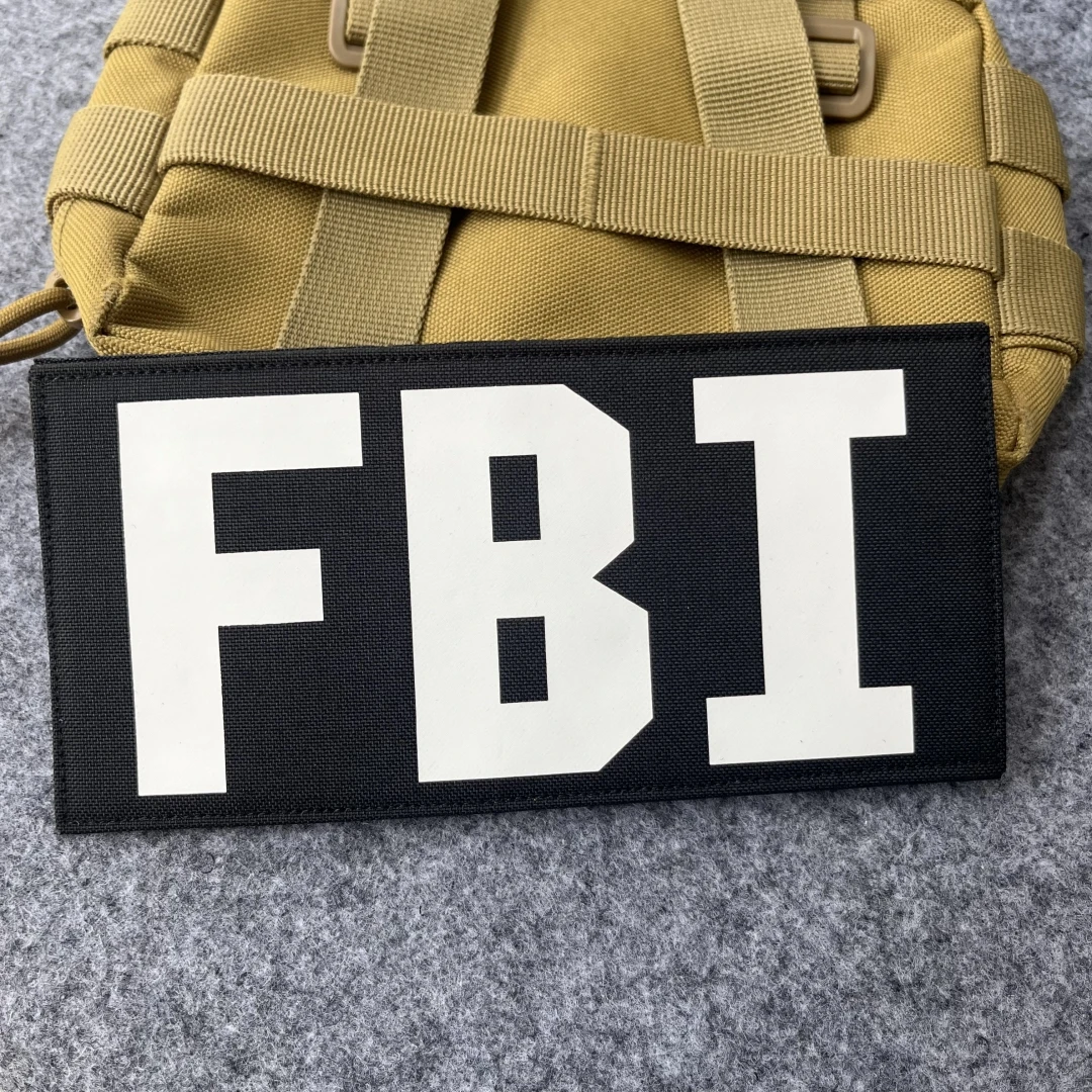 Parche táctico de gancho y bucle FBI – Para chaleco MOLLE mochila - imagen 4
