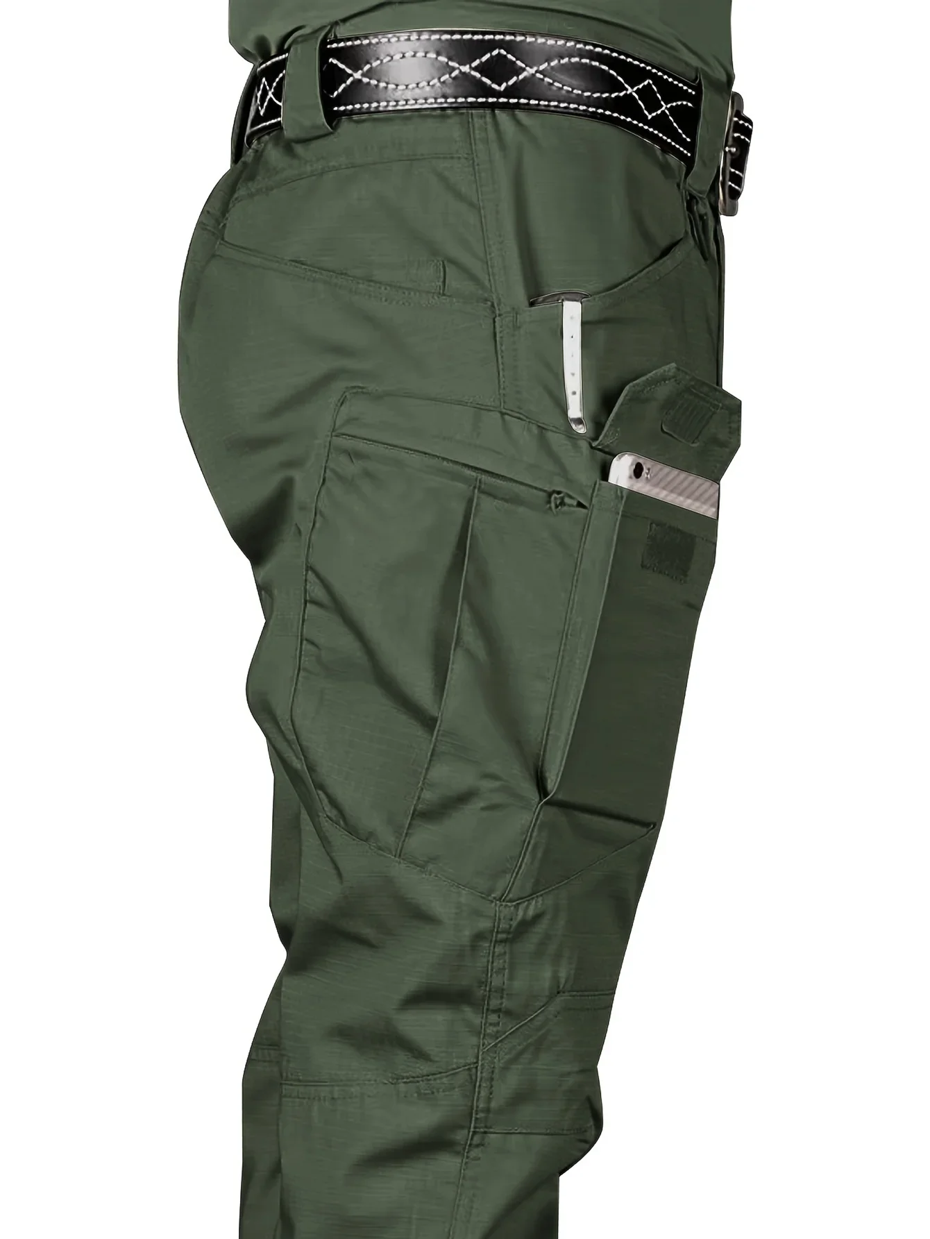 Pantalones Tácticos Ripstop Cargo – Hombre Resistente al Agua - imagen 2