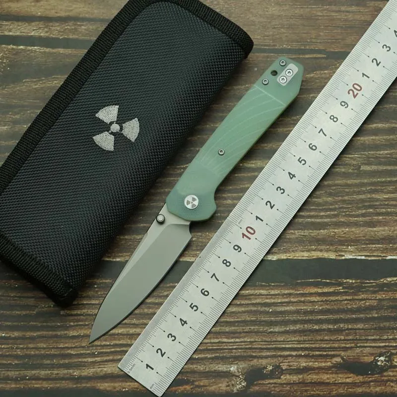 LEMIFSHE JR4547 Cuchillo plegable acero 14C28N hoja y mango G10 - imagen 3