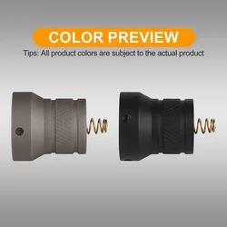 Tapa trasera linterna táctica de aleación compatible MODLITE/SUREFIRE