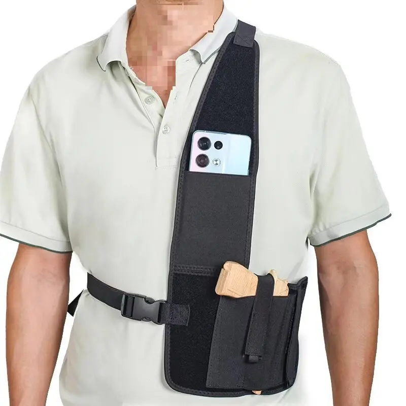 Funda táctica oculta de hombro para pistola y móvil - imagen 4