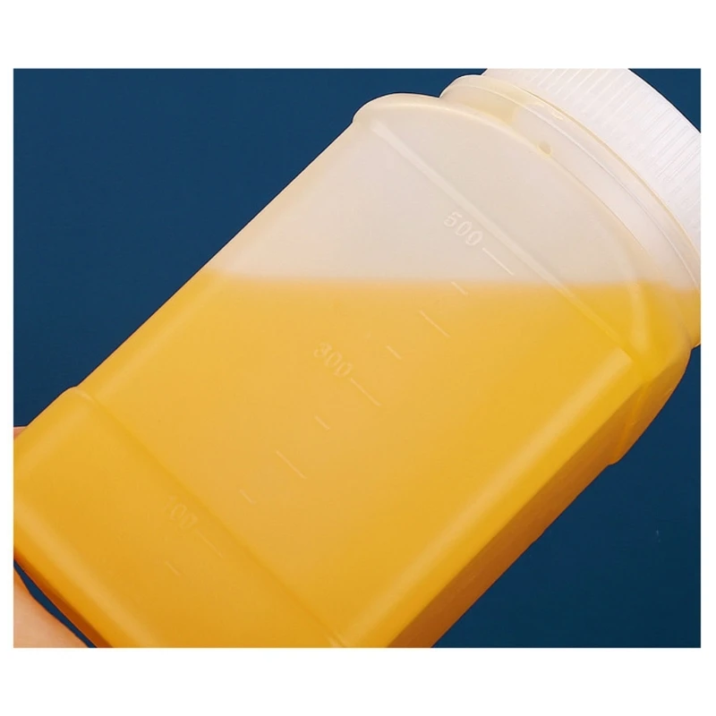 Botellas HDPE cuadradas con tapa de rosca apertura ancha para polvos - imagen 4