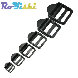 Deslizador de escalera hebilla rápida negra 15-50mm para correas mochila