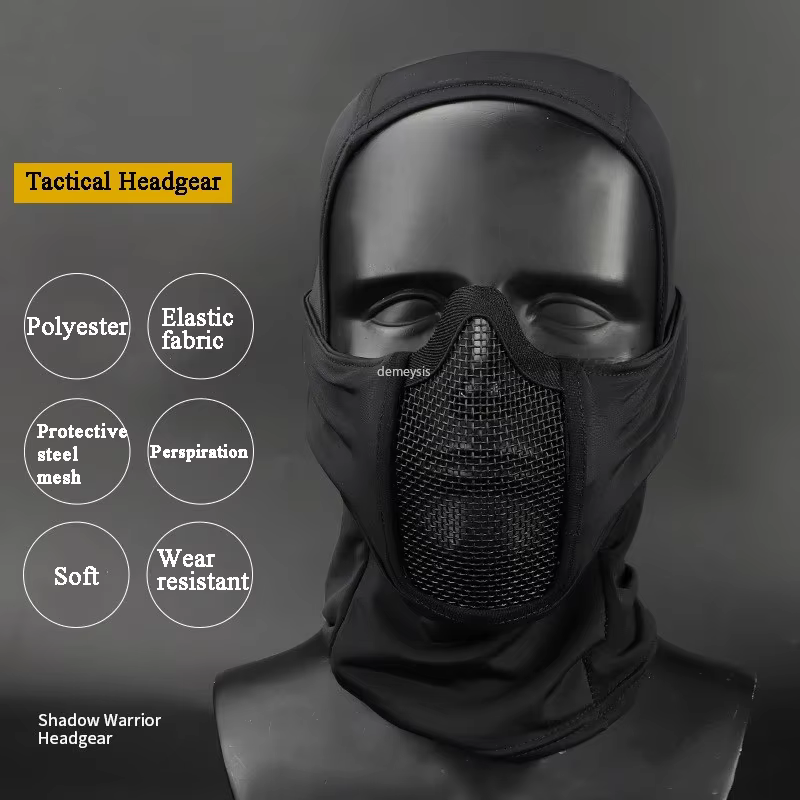 Pasamontañas protección facial malla acero – Táctico Ninja - imagen 3