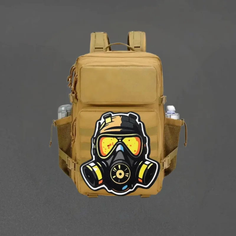 Parche táctico bomberos Mask con velcro para chaleco MOLLE - imagen 3