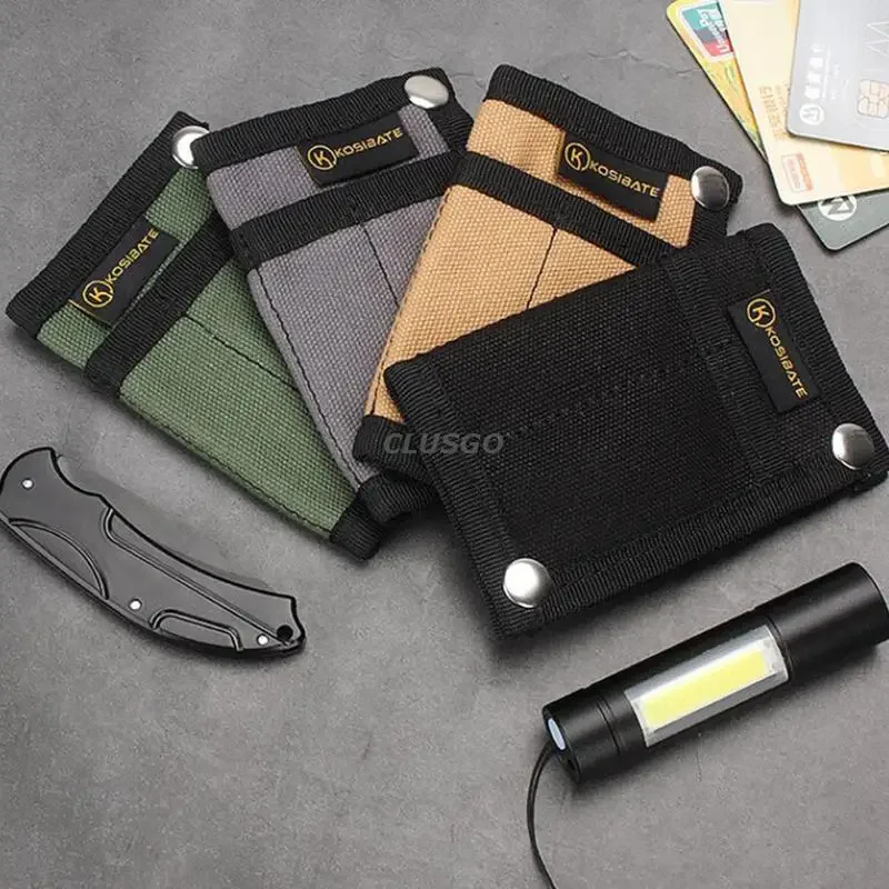 Mini cartera plegable EDC en lona