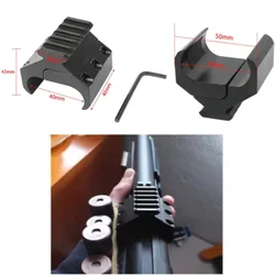Soporte montaje linterna táctica con láser – Riel Picatinny 20mm