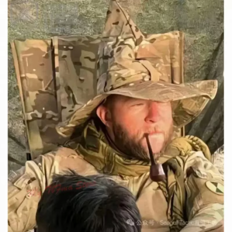 Sombrero táctico camuflaje de ala ancha para caza en aire libre