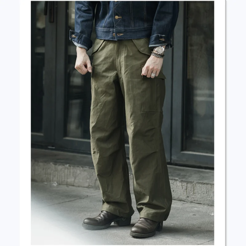 Pantalón de campo M-51 satén – Pierna ancha con múltiples bolsillos - imagen 3