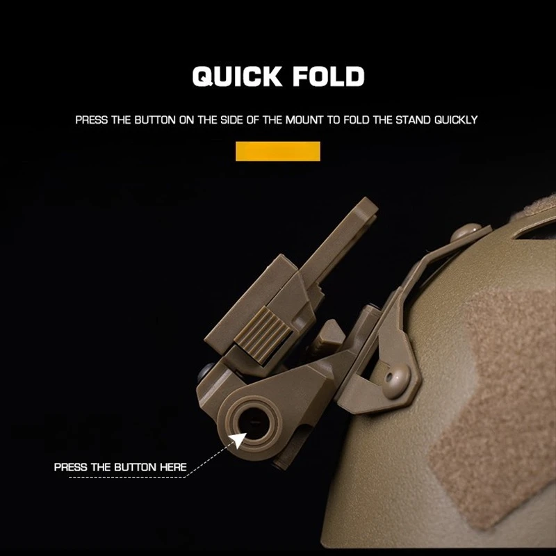 Soporte NVG para casco táctico con fijación de gafas nocturnas - imagen 2