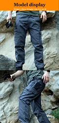 Pantalones tácticos camuflaje impermeables multibolsillos joggers