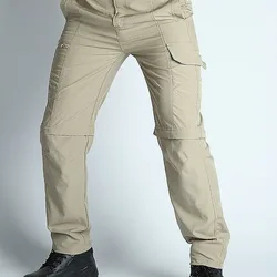 Pantalones de senderismo desmontables impermeables secado rápido