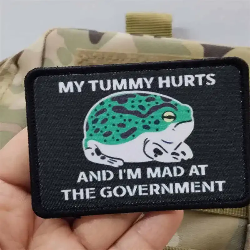Parche táctico de ranas con velcro gancho y bucle para mochila - imagen 2