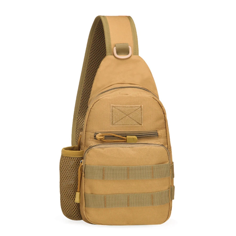 Bolsa de pecho táctica MOLLE de malla elástica para agua senderismo - imagen 3
