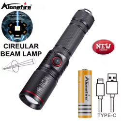 Linterna táctica LED 20W USB recargable con zoom