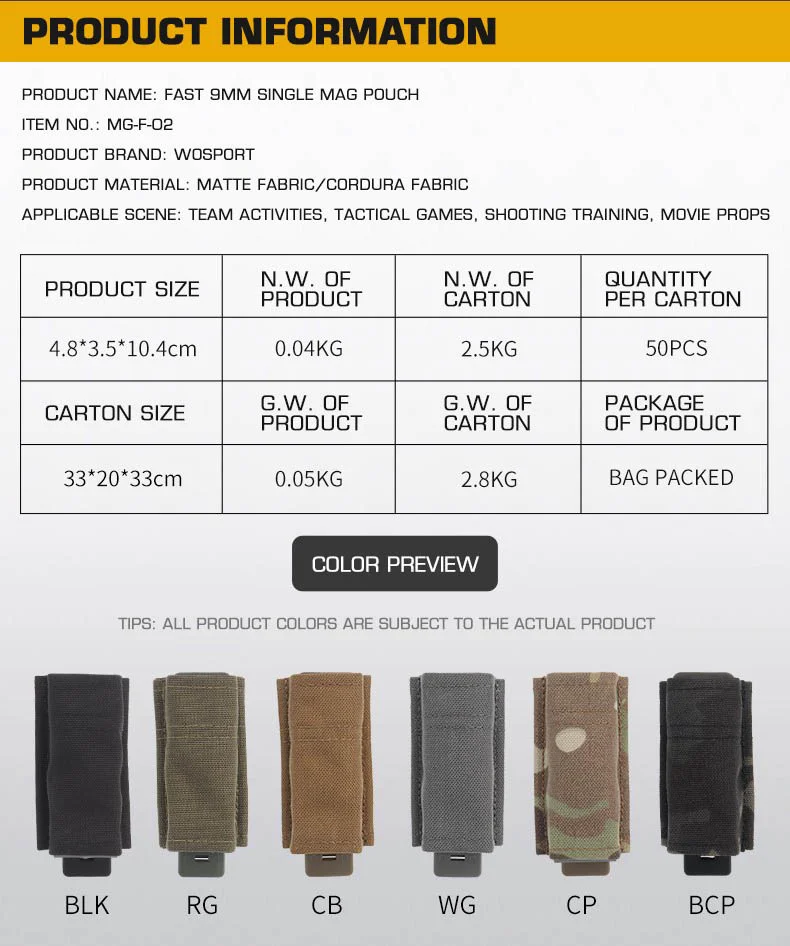 Inserto Kydex de liberación rápida en funda individual